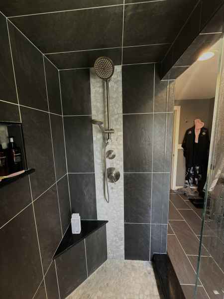 unique shower installation 